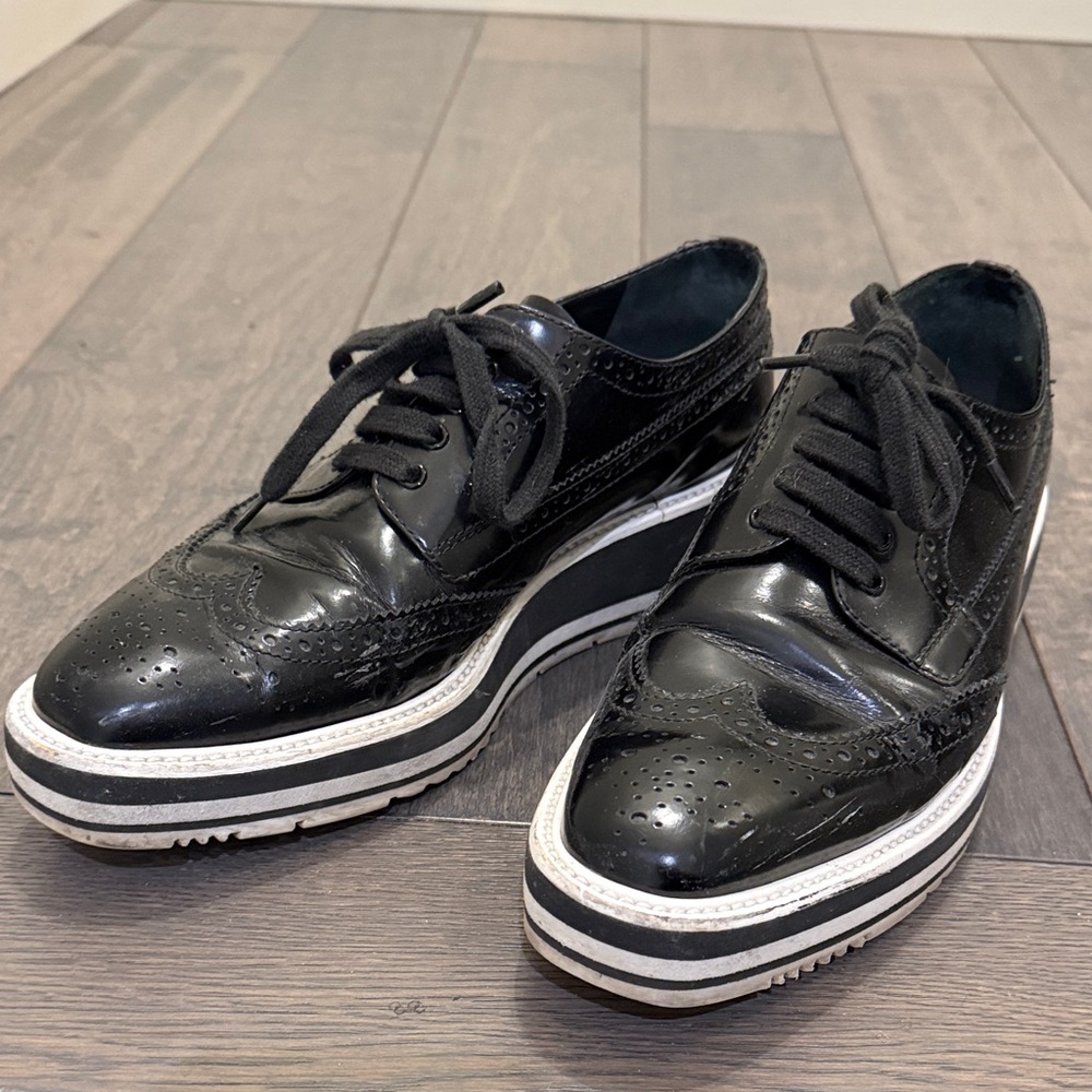 Prada Women’s Platform Brogues Size 8.5